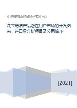 洗衣清洁产品潜在用户市场的开发图表 进口量分析项目及公司简介